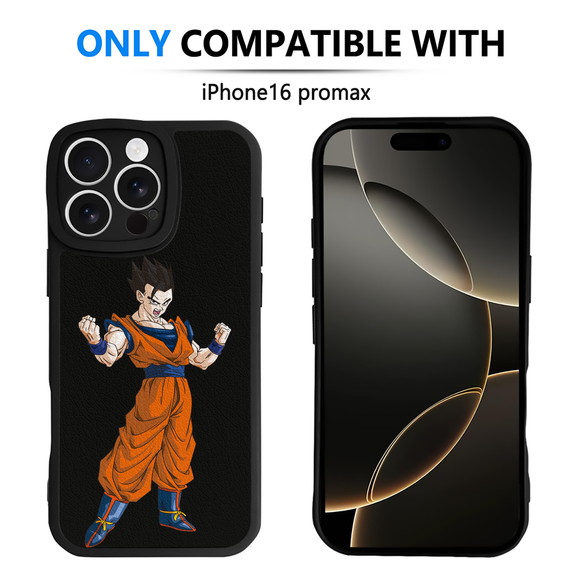 （画像用） ドラゴンボール 孫 悟飯（そんごはん）DRAGON BALL Son Gohan 【iPhone 16シリーズ対応】シリコンスマホケース（レザー調） 材質：シリコン